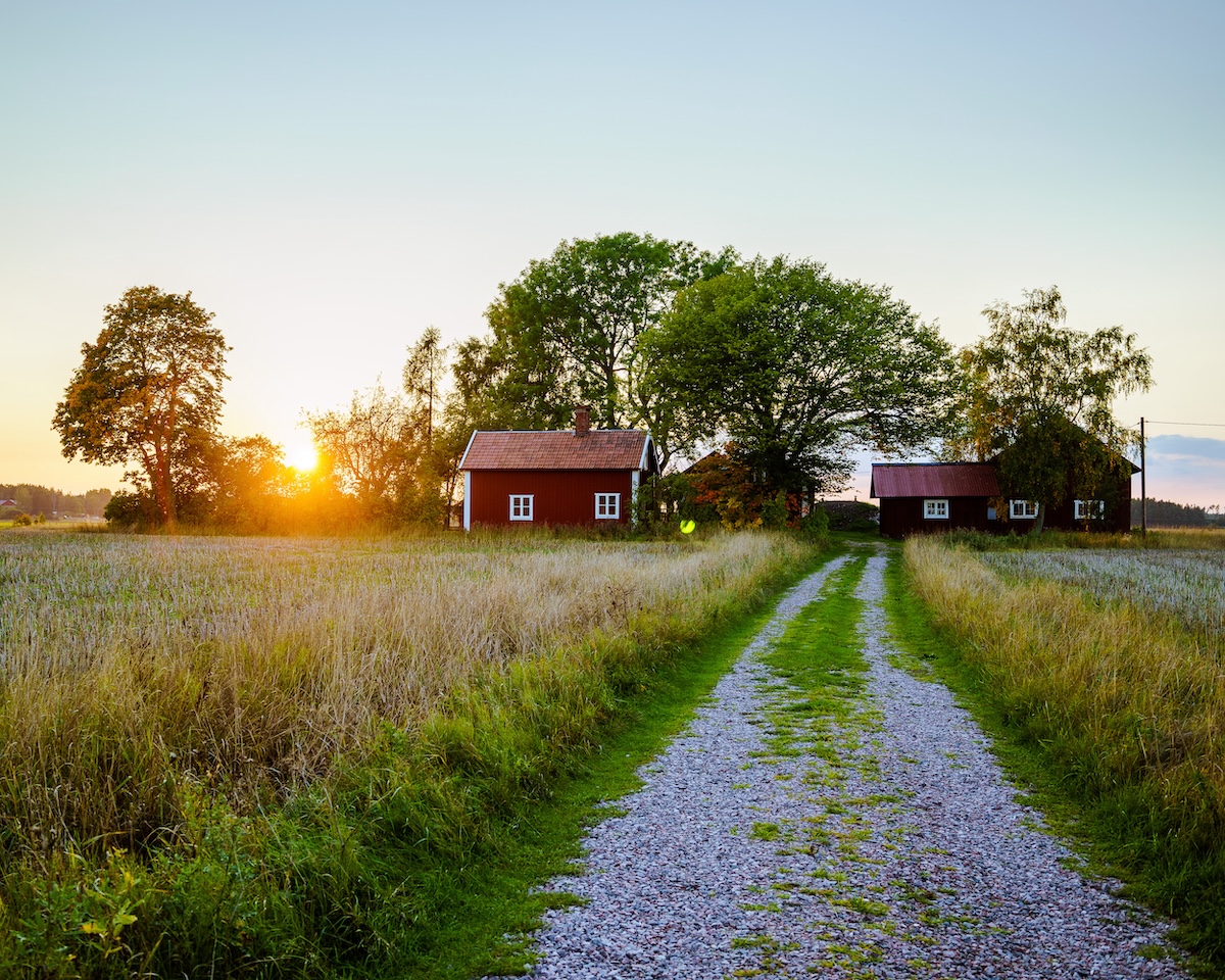 Typisk svensk stuga som tyskar brukar vilja köpa